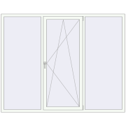 Вікна 2250x1790 мм Altest Pony 375 RAL 9016 Traffic white з двох сторін