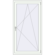 REHAU Brillant-Design 880x1550 мм Білий (RAL 9016) з двох сторін