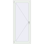 REHAU Euro 60 800x2000 мм Білий (RAL 9016) з двох сторін REHAU Euro 60 800x2000 мм Білий (RAL 9016) з двох сторін