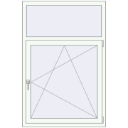 REHAU Euro 60 1000x1500 мм Білий (RAL 9016) з двох сторін REHAU Euro 60 1000x1500 мм Білий (RAL 9016) з двох сторін