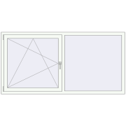 REHAU Brillant-Design 2000x1000 мм Білий (RAL 9016) з двох сторін REHAU Brillant-Design 2000x1000 мм Білий (RAL 9016) з двох сторін