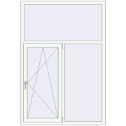 Вікна 1300x1900 мм REHAU Euro 60