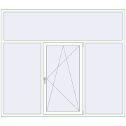 REHAU SYNEGO MD 2300x2000 мм Білий (RAL 9016) з двох сторін
