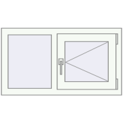 REHAU Brillant-Design 900x500 мм Білий (RAL 9016) з двох сторін