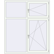 REHAU Brillant-Design 1550x1820 мм