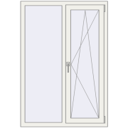 REHAU Euro 60 1005x1450 мм REHAU Euro 60 1005x1450 мм