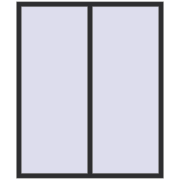 Вікна 1500x1800 мм REHAU Euro 60 ANTHRACITE_GREY_GLATT з двох сторін