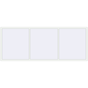 REHAU SYNEGO MD 3600x1400 мм Білий (RAL 9016) з двох сторін