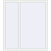 REHAU Euro 60 1400x1600 мм Білий (RAL 9016) з двох сторін