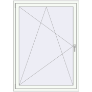 REHAU Euro 60 1200x1560 мм Білий (RAL 9016) з двох сторін