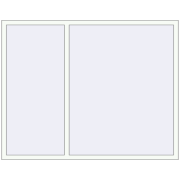 REHAU Euro 70 1900x1500 мм Білий (RAL 9016) з двох сторін
