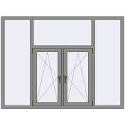 Altest Pony 375 2000x1500 мм RAL 9007 Grey aluminium з двох сторін