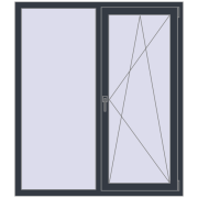 REHAU Euro 70 1300x1500 мм REHAU Euro 70 1300x1500 мм