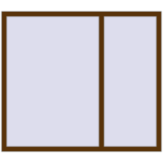 Вікна 1600x1400 мм REHAU Euro 70 WALNUT з двох сторін
