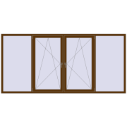 REHAU Euro 60 3100x1480 мм WALNUT з двох сторін