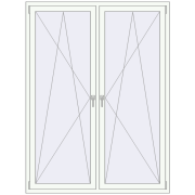 REHAU Brillant-Design 1500x2000 мм Білий (RAL 9016) з двох сторін