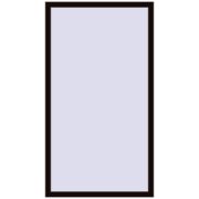 REHAU Euro 70 1000x1800 мм BLACK_BROWN з двох сторін