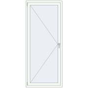REHAU Euro 70 860x2050 мм ANTHRACITE_GREY_STRUKTURAL ззовні