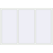 REHAU Euro 70 2060x1440 мм Білий (RAL 9016) з двох сторін REHAU Euro 70 2060x1440 мм Білий (RAL 9016) з двох сторін