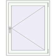 REHAU SYNEGO MD 870x1100 мм Білий (RAL 9016) з двох сторін