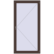 Altest Pony 375 1000x2000 мм RAL 8017 Chocolate brown з двох сторін