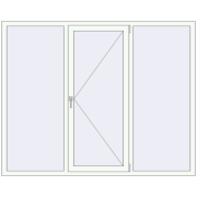 REHAU Euro 70 2000x1600 мм Білий (RAL 9016) з двох сторін