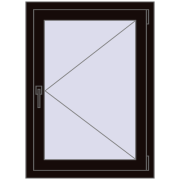 REHAU Euro 70 700x960 мм BLACK_BROWN з двох сторін
