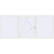REHAU Euro 60 3000x1300 мм Білий (RAL 9016) з двох сторін