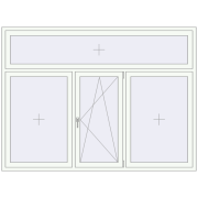 REHAU Euro 70 2300x1700 мм Білий (RAL 9016) з двох сторін
