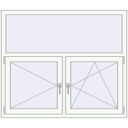 REHAU SYNEGO MD 1400x1200 мм Білий (RAL 9016) з двох сторін