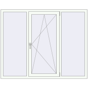 REHAU Euro 70 1750x1400 мм Білий (RAL 9016) з двох сторін