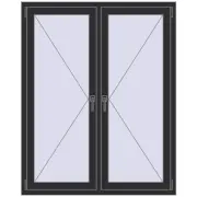 REHAU Euro 70 1200x1500 мм ANTHRACITE_GREY_GLATT з двох сторін REHAU Euro 70 1200x1500 мм ANTHRACITE_GREY_GLATT з двох сторін