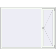 Вікна 2000x1500 мм REHAU Euro 60 Білий (RAL 9016) з двох сторін