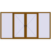 REHAU Euro 60 3000x1600 мм GOLDEN OAK з двох сторін