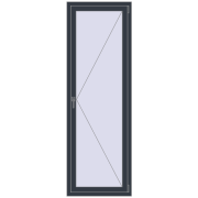 REHAU SYNEGO MD 700x2100 мм ANTHRACITE_GREY_STRUKTURAL з двох сторін