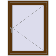 REHAU Euro 70 870x1180 мм WALNUT з двох сторін REHAU Euro 70 870x1180 мм WALNUT з двох сторін