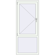 REHAU Euro 60 700x1670 мм Білий (RAL 9016) з двох сторін