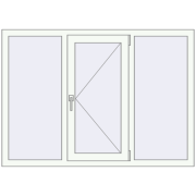 REHAU Euro 60 1460x1040 мм Білий (RAL 9016) з двох сторін