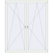 REHAU Euro 70 1900x2300 мм Білий (RAL 9016) з двох сторін