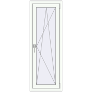 REHAU Euro 70 500x1400 мм Білий (RAL 9016) з двох сторін REHAU Euro 70 500x1400 мм Білий (RAL 9016) з двох сторін