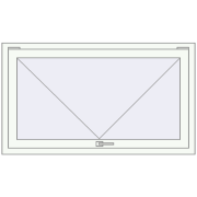REHAU Euro 60 1300x750 мм Білий (RAL 9016) з двох сторін
