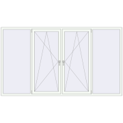REHAU Euro 60 2920x1650 мм Білий (RAL 9016) з двох сторін