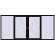 REHAU Euro 60 3000x1400 мм BLACK_BROWN з двох сторін REHAU Euro 60 3000x1400 мм BLACK_BROWN з двох сторін