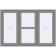 Altest Pony 375 1800x1200 мм RAL 9007 Grey aluminium з двох сторін Altest Pony 375 1800x1200 мм RAL 9007 Grey aluminium з двох сторін
