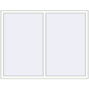 REHAU SYNEGO MD 1600x1250 мм Білий (RAL 9016) з двох сторін