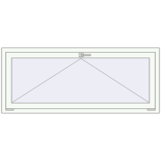 REHAU Euro 60 1580x650 мм Білий (RAL 9016) з двох сторін REHAU Euro 60 1580x650 мм Білий (RAL 9016) з двох сторін
