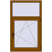 REHAU SYNEGO MD 800x1300 мм GOLDEN OAK з двох сторін