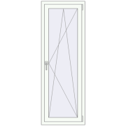 REHAU SYNEGO MD 600x1700 мм Білий (RAL 9016) з двох сторін