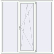 REHAU Euro 70 1800x1840 мм Білий (RAL 9016) з двох сторін
