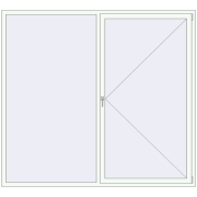 Вікна 2300x2100 мм REHAU Brillant-Design Вікна 2300x2100 мм REHAU Brillant-Design